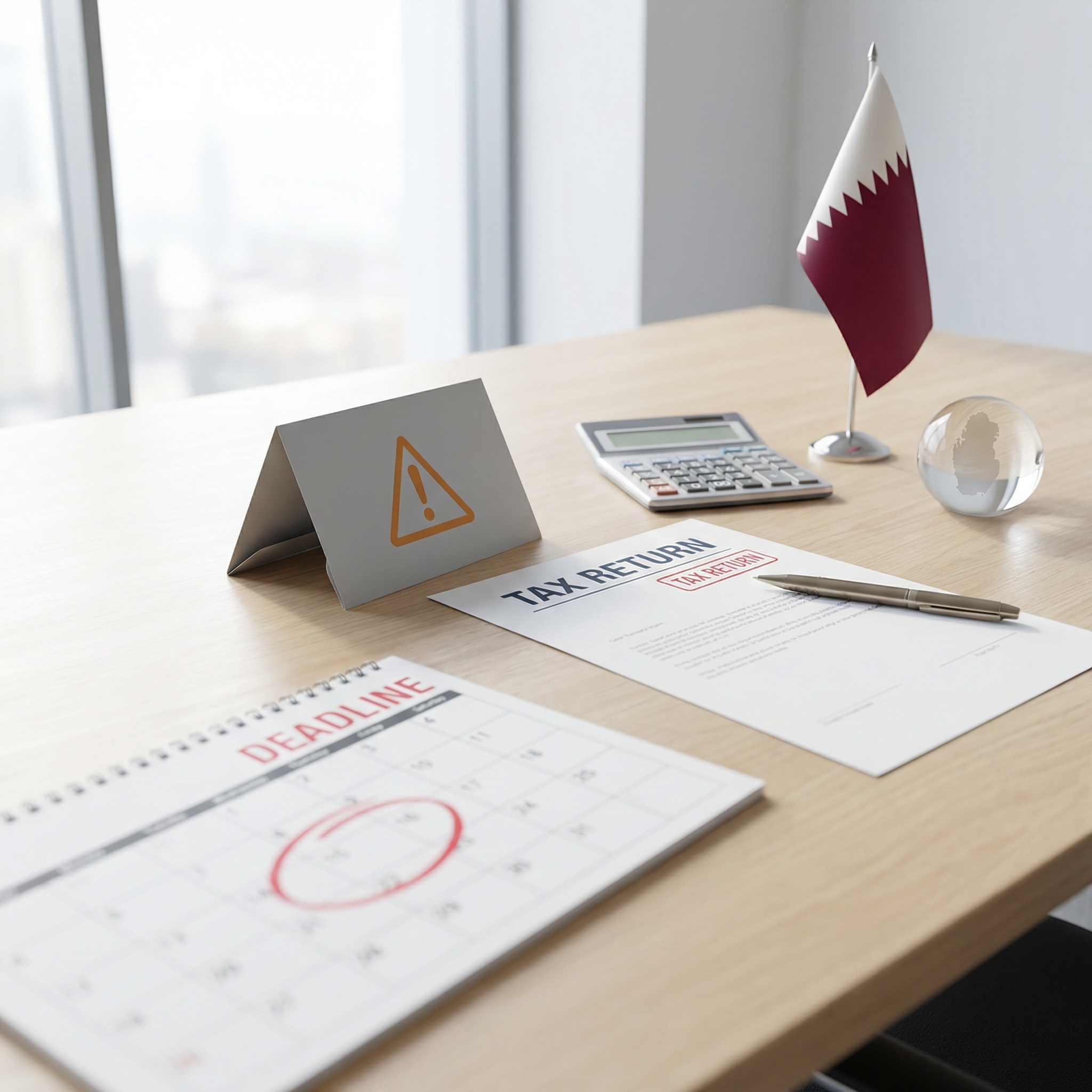 غرامات تأخير الإقرار الضريبي في قطر: ماذا يحدث إذا تأخرنا في تقديم الإقرار الضريبي أو سداد الضريبة؟